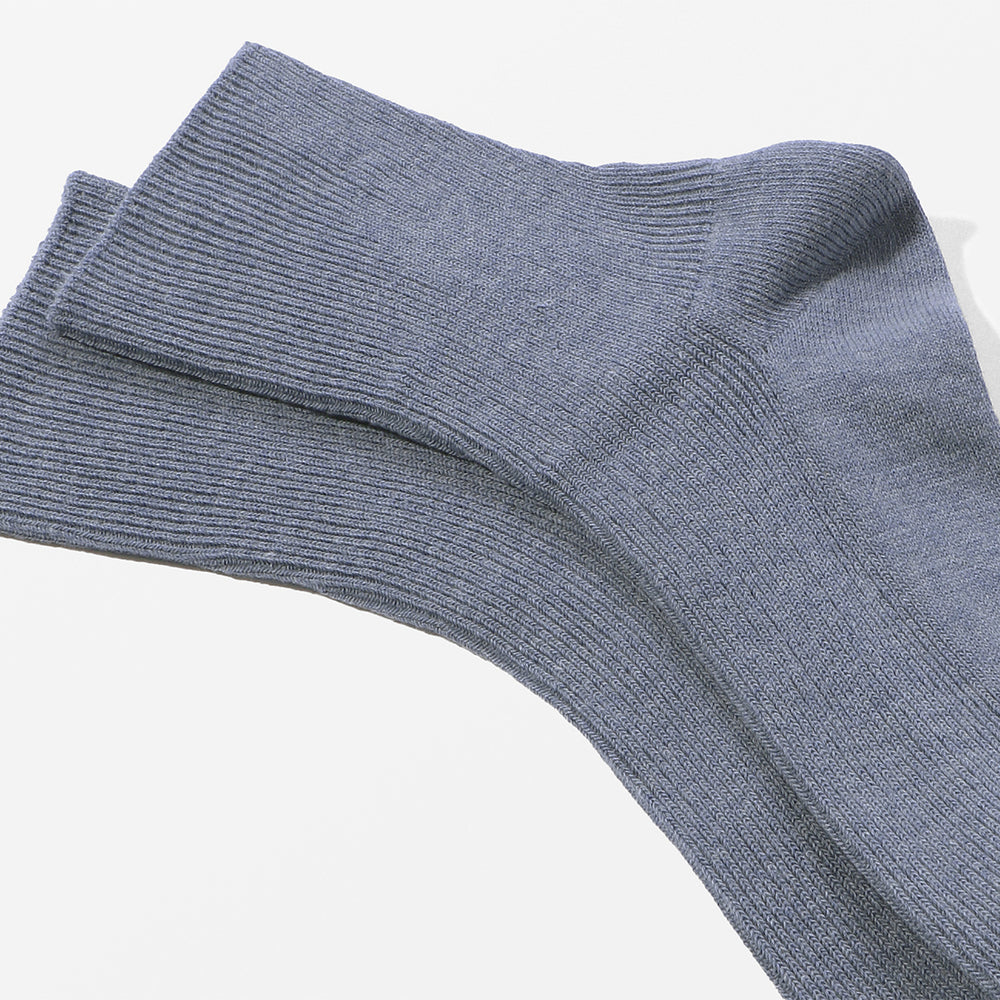【足元らくらく】ゴムなし リブ ショート丈ソックス 24-26cm