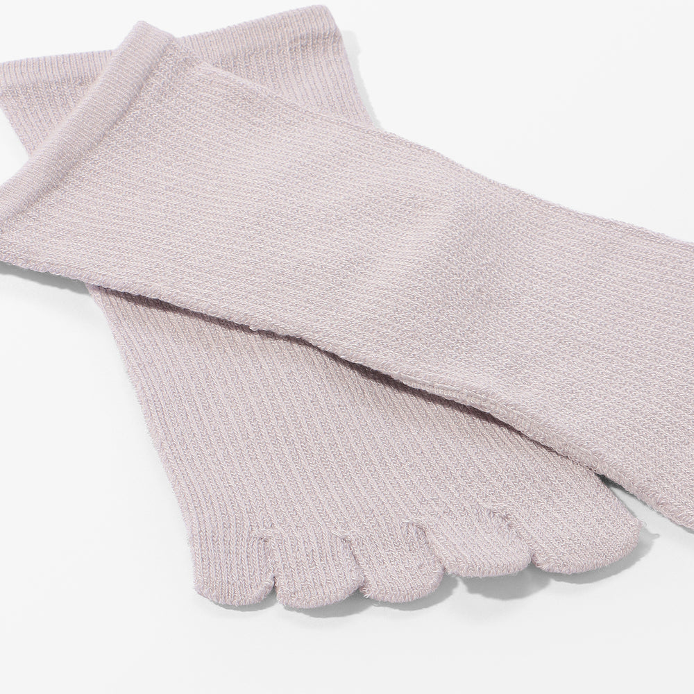【足元らくらく】肌ざわりやわらか 5本指ソックス 22-24cm