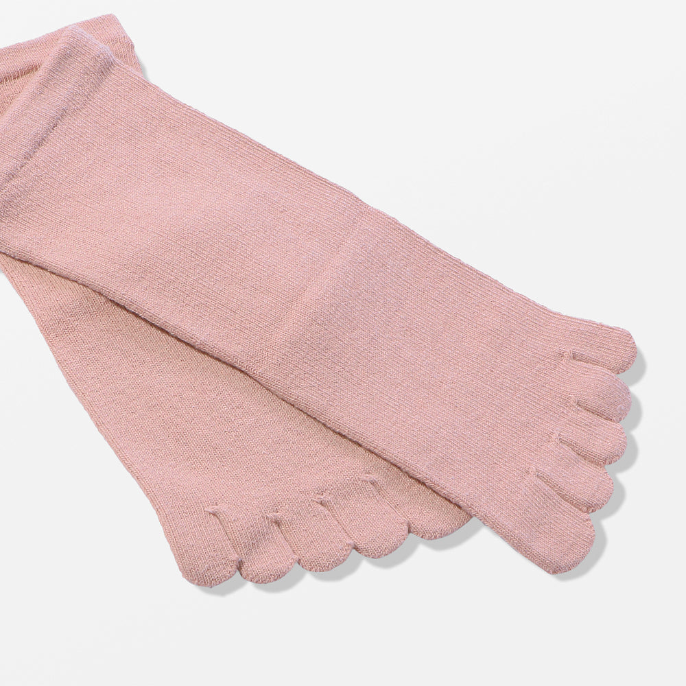 【足元らくらく】ゴムなし 5本指ソックス  22-24cm