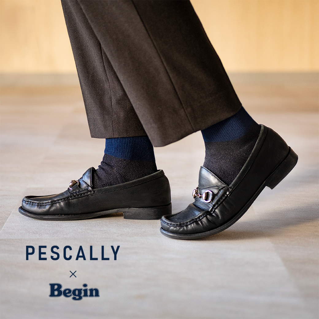 PESCALLY】Beginコラボ 和紙パイルショートソックス 25cm-27cm PESCALLY】Beginコラボ 和紙パイルショートソックス 25cm-27cm