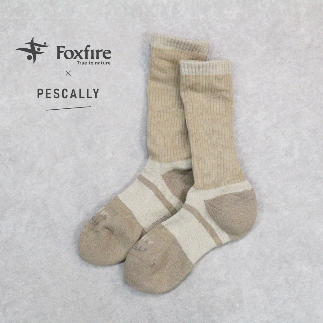 【PESCALLY】Foxfireコラボ 和SHI-DRYベーシックソックス　23cm - 25cm