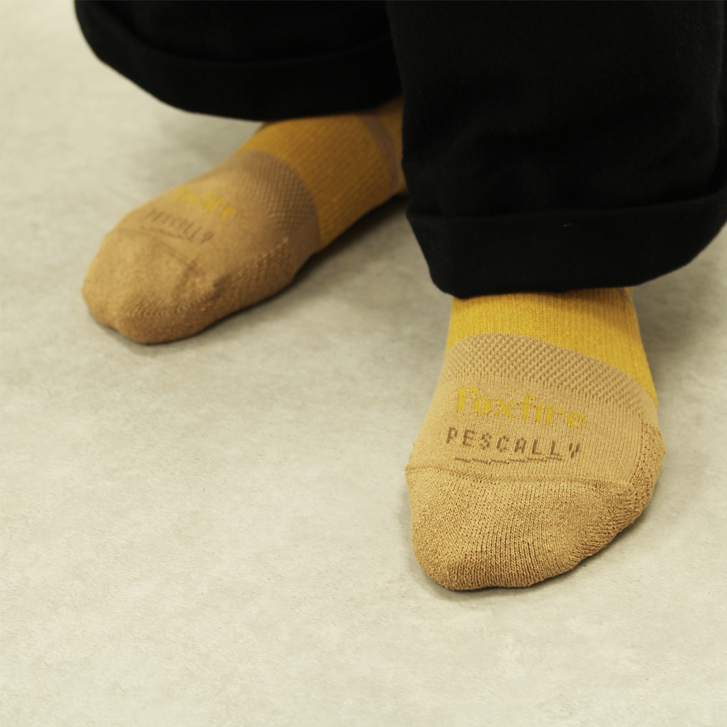 【PESCALLY×Foxfire】Foxfireコラボ 和SHI-DRYショートソックス　23cm - 25cm