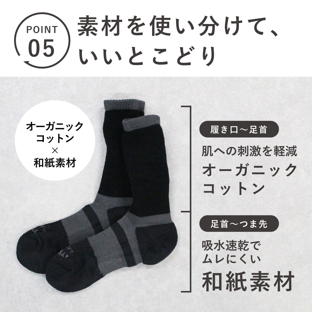 PESCALLY×Foxfire】Foxfireコラボ 和SHI-DRYベーシックソックス 25cm