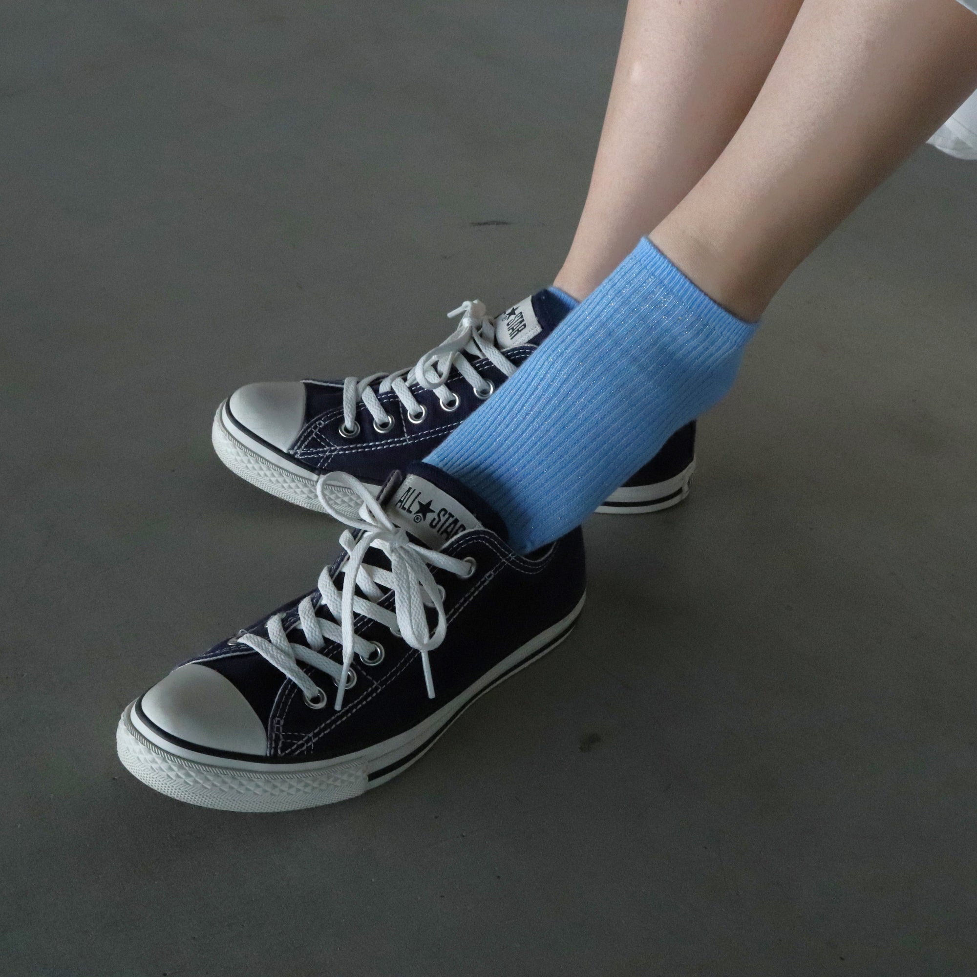 【A.V.V】ラメリブスニーカー丈ソックス