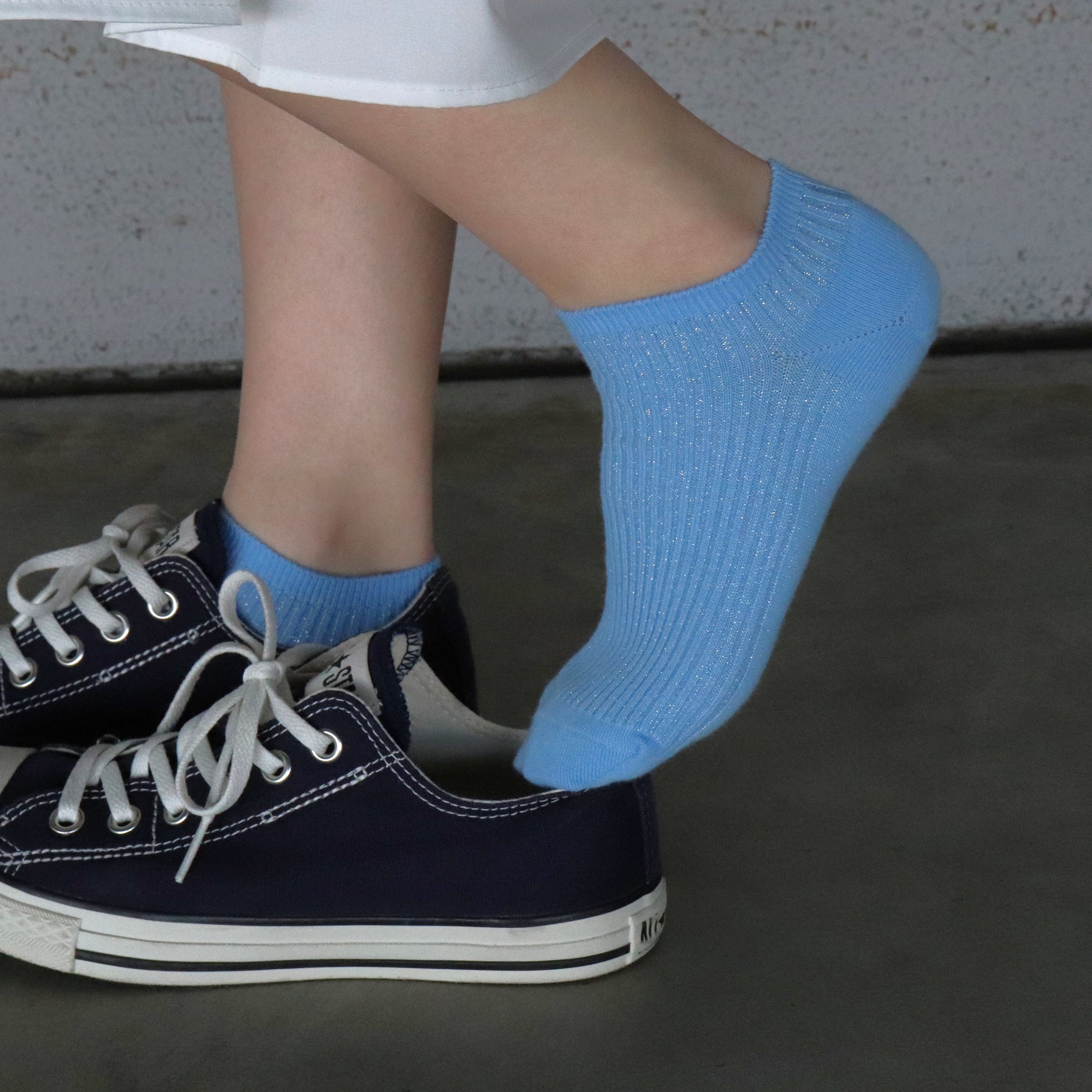 【A.V.V】ラメリブスニーカー丈ソックス