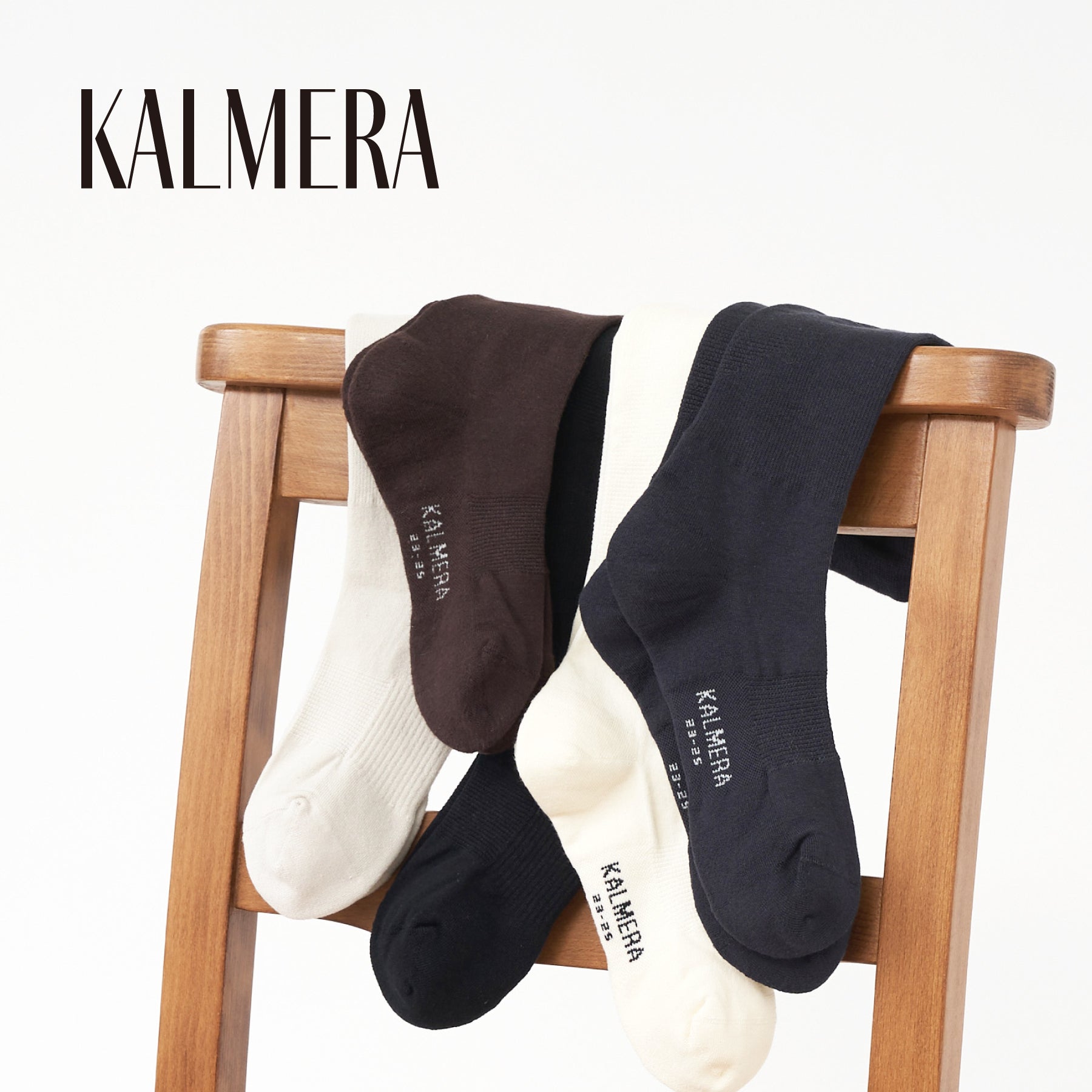 【KALMERA】着圧ハイソックス 23cm-25cm