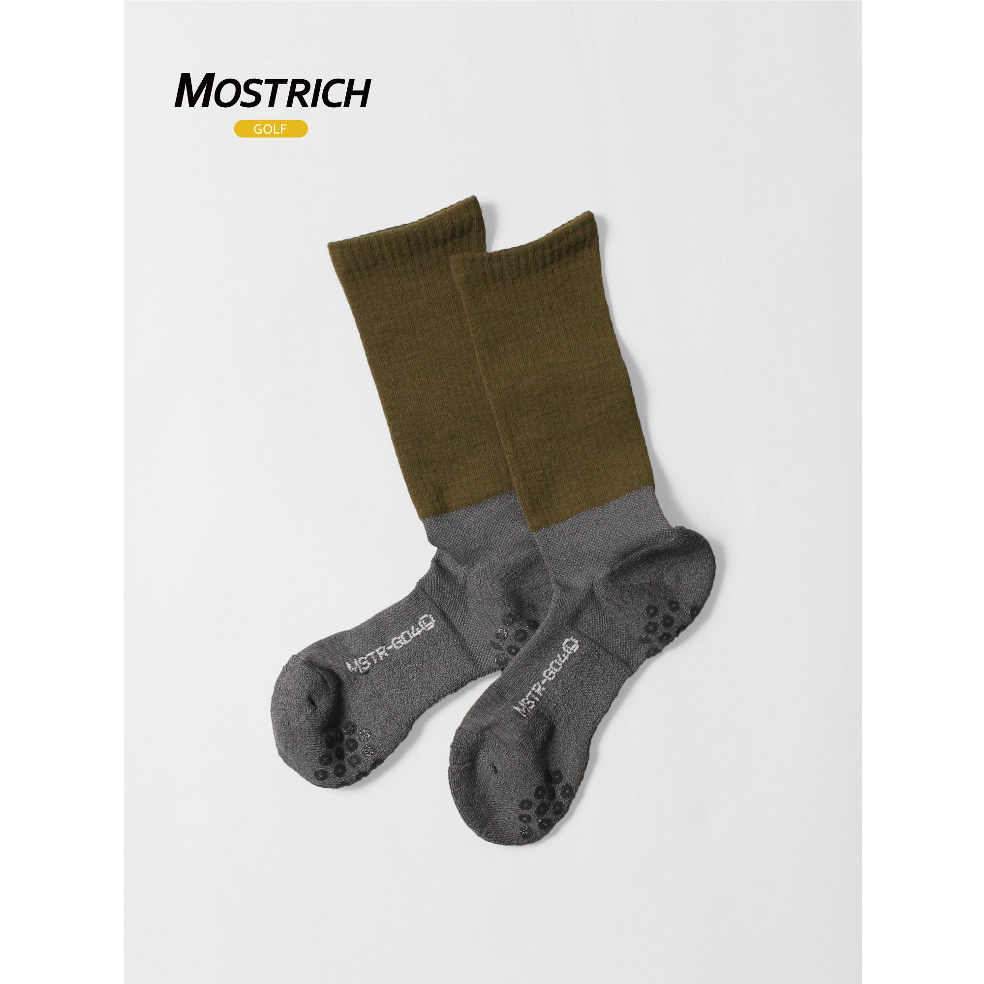 【MOSTRICH】MSTR-G04 ウォームクルー丈ソックス