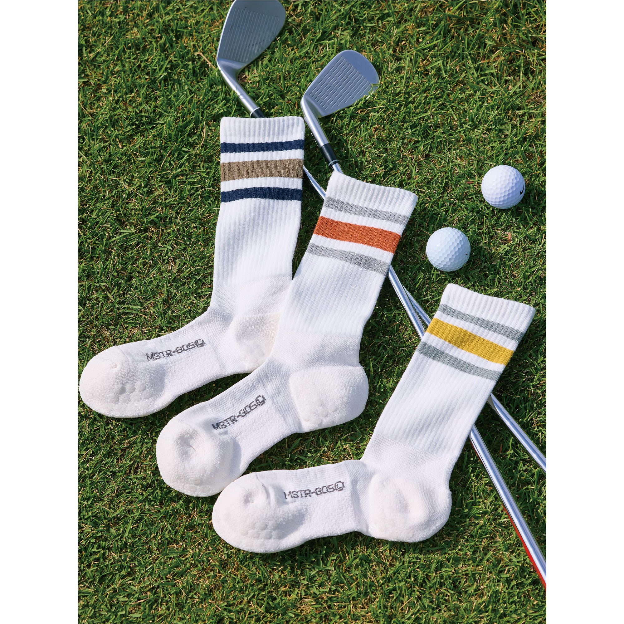 【MOSTRICH】MSTR-G05 ラインクルー丈ソックス