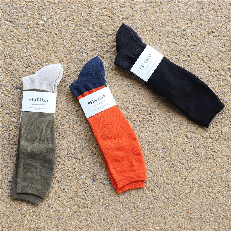 【PESCALLY】和紙パイル着圧ソックス 23cm-25cm