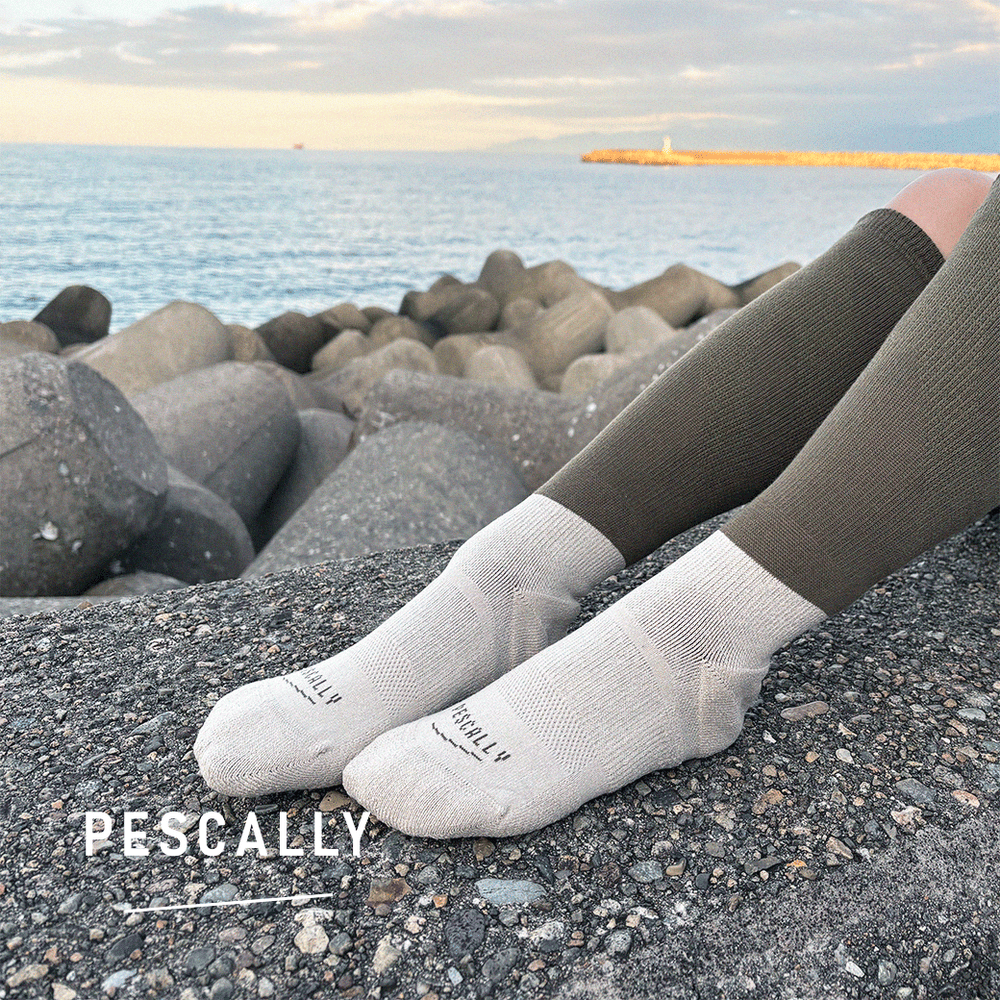 【PESCALLY】和紙パイル着圧ソックス 23cm-25cm