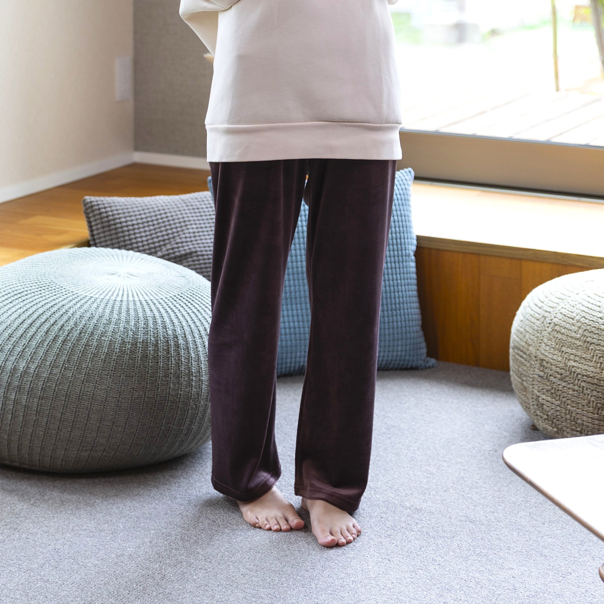 【おうち de レギンス】ベロアパンツ