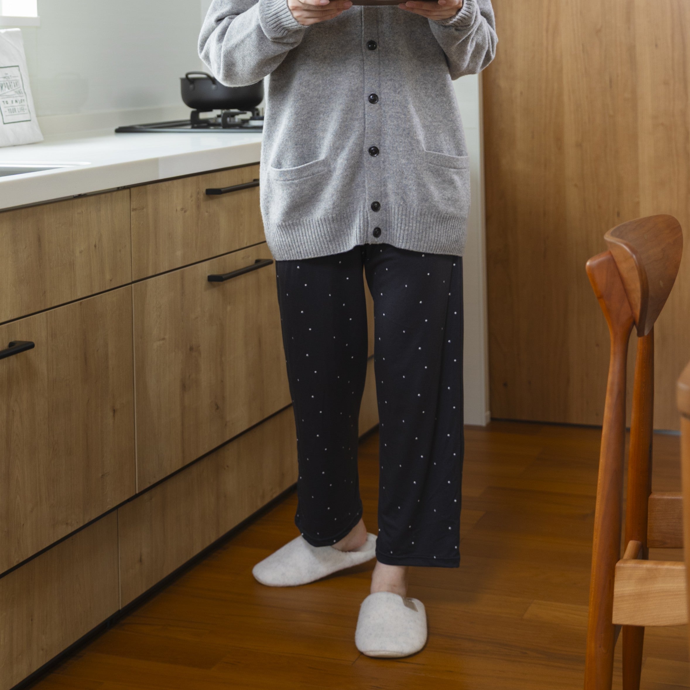 SUNSEA ブラック ストレートパンツサイズ1 SUNSEA 22SS N.M Oxford w/耳pants ストレートパンツ