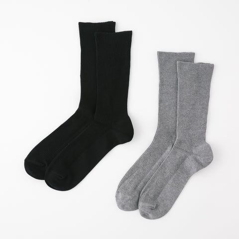 【足元らくらく】ゴムなし リブソックス 26-28cm