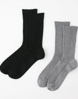【足元らくらく】ゴムなし リブソックス 26-28cm
