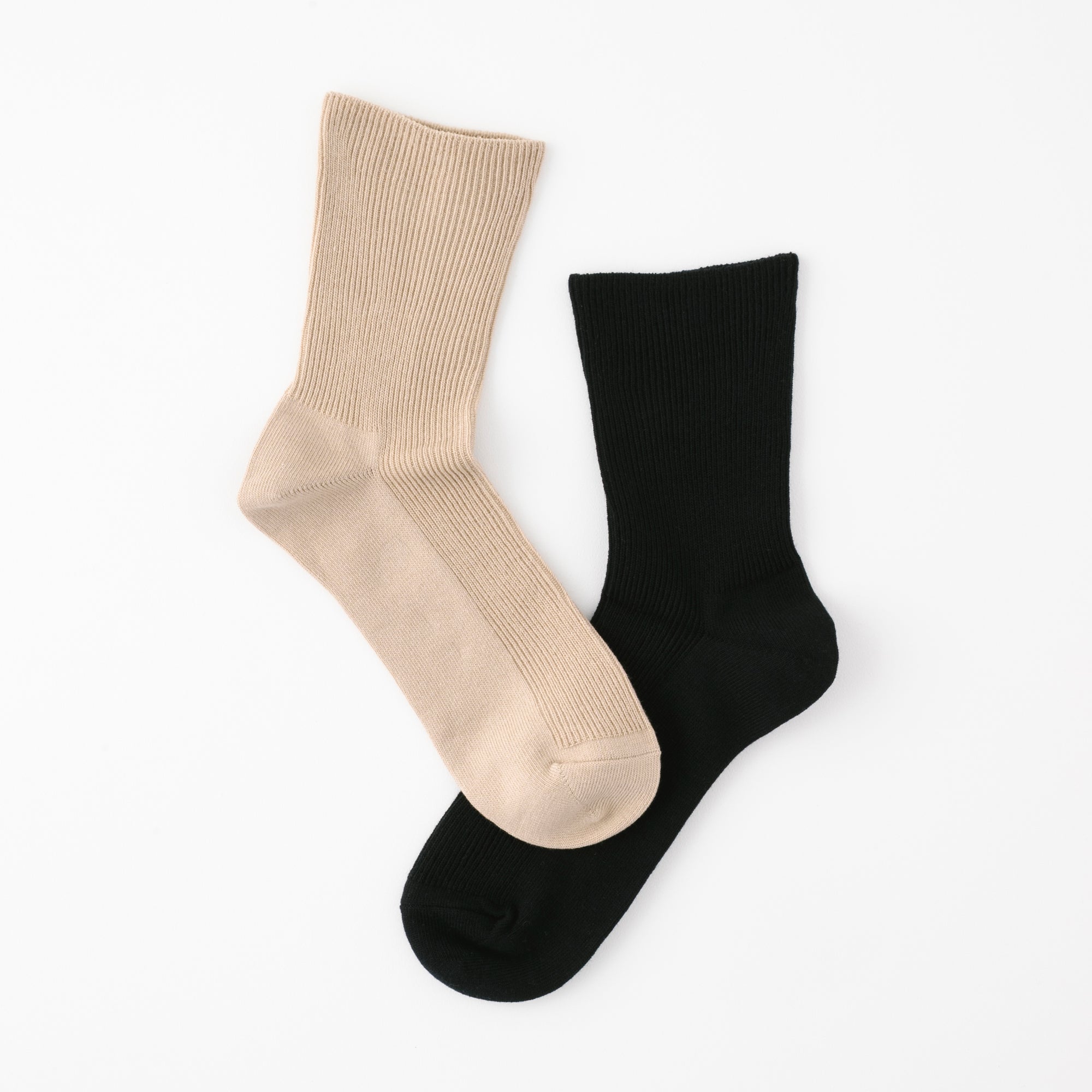 【足元らくらく】ゴムなし リブ ショート丈ソックス 24-26cm