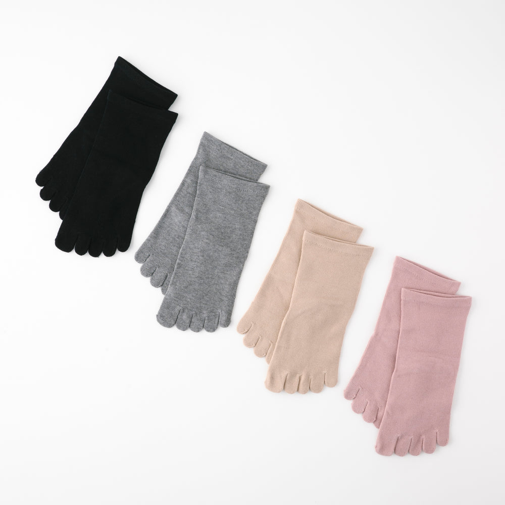 【足元らくらく】ゴムなし ５本指ソックス 22-24cm