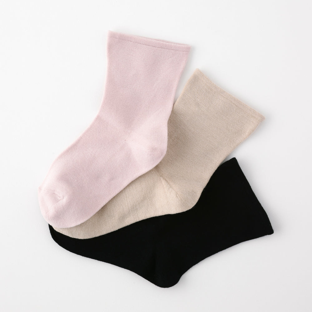 【足元らくらく】肌ざわりやわらかソックス 22-24cm