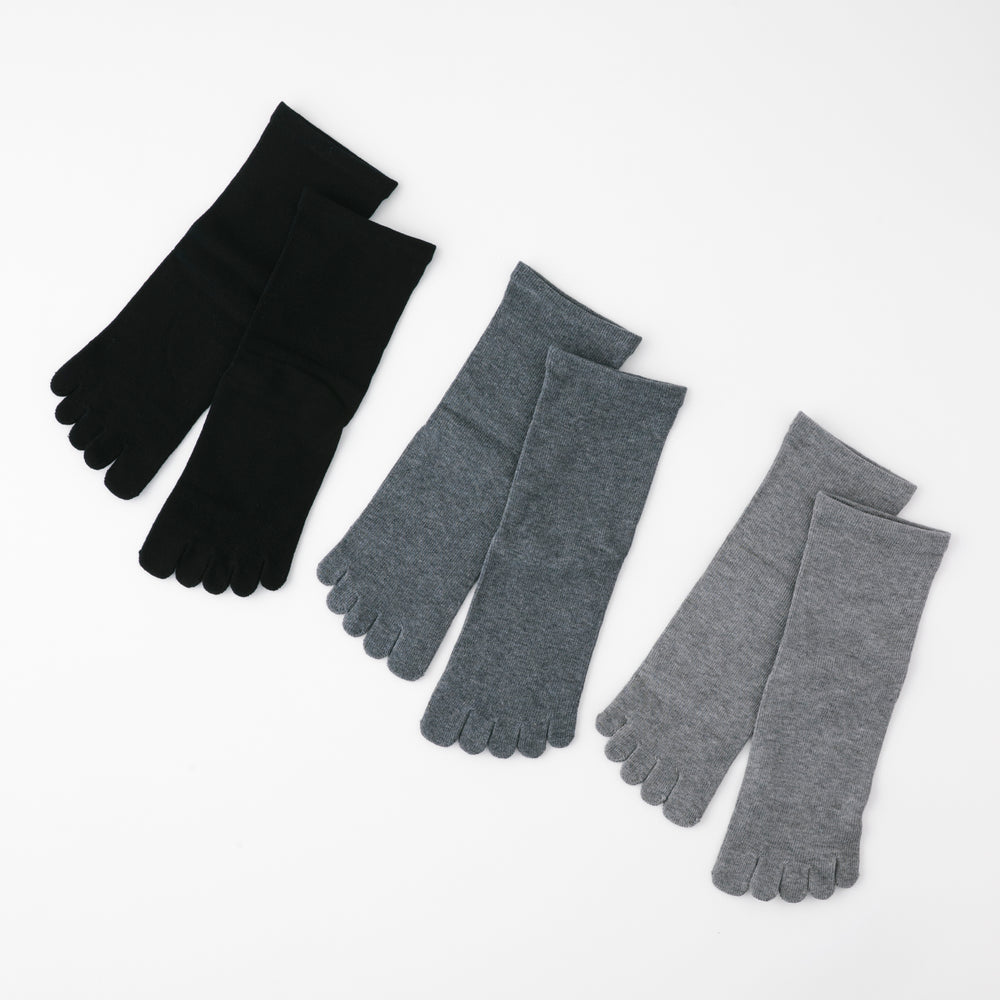 【足元らくらく】ゴムなし ５本指ソックス 24-26cm