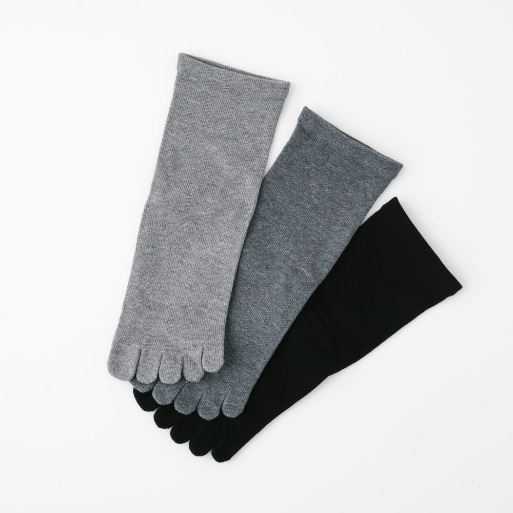 【足元らくらく】ゴムなし ５本指ソックス 24-26cm