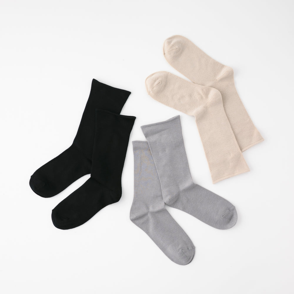 【足元らくらく】肌ざわりやわらかソックス 24-26cm