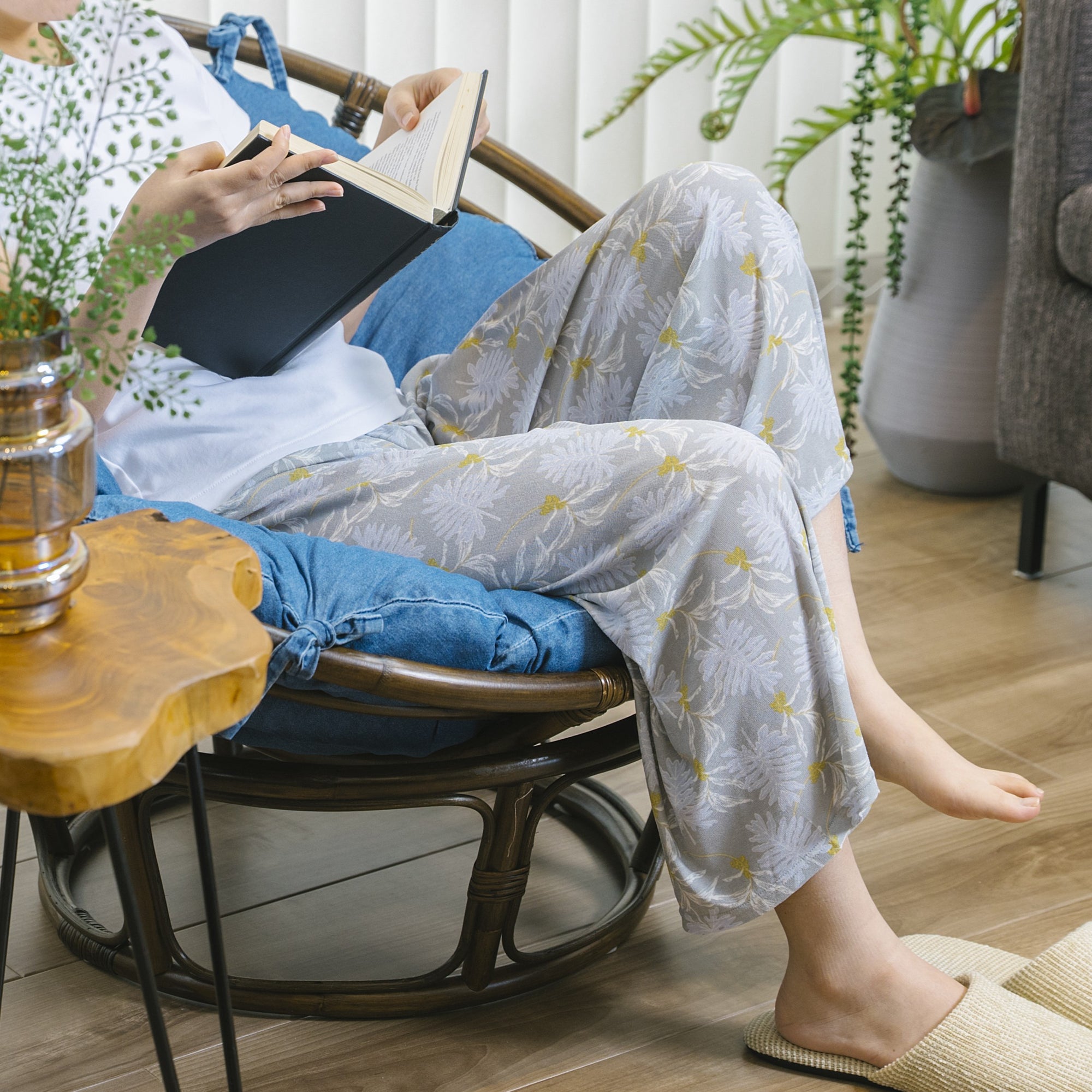 【おにわパンツ】梨地9分丈レギンス