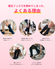 【RAKU ATSU】着圧ハイソックス