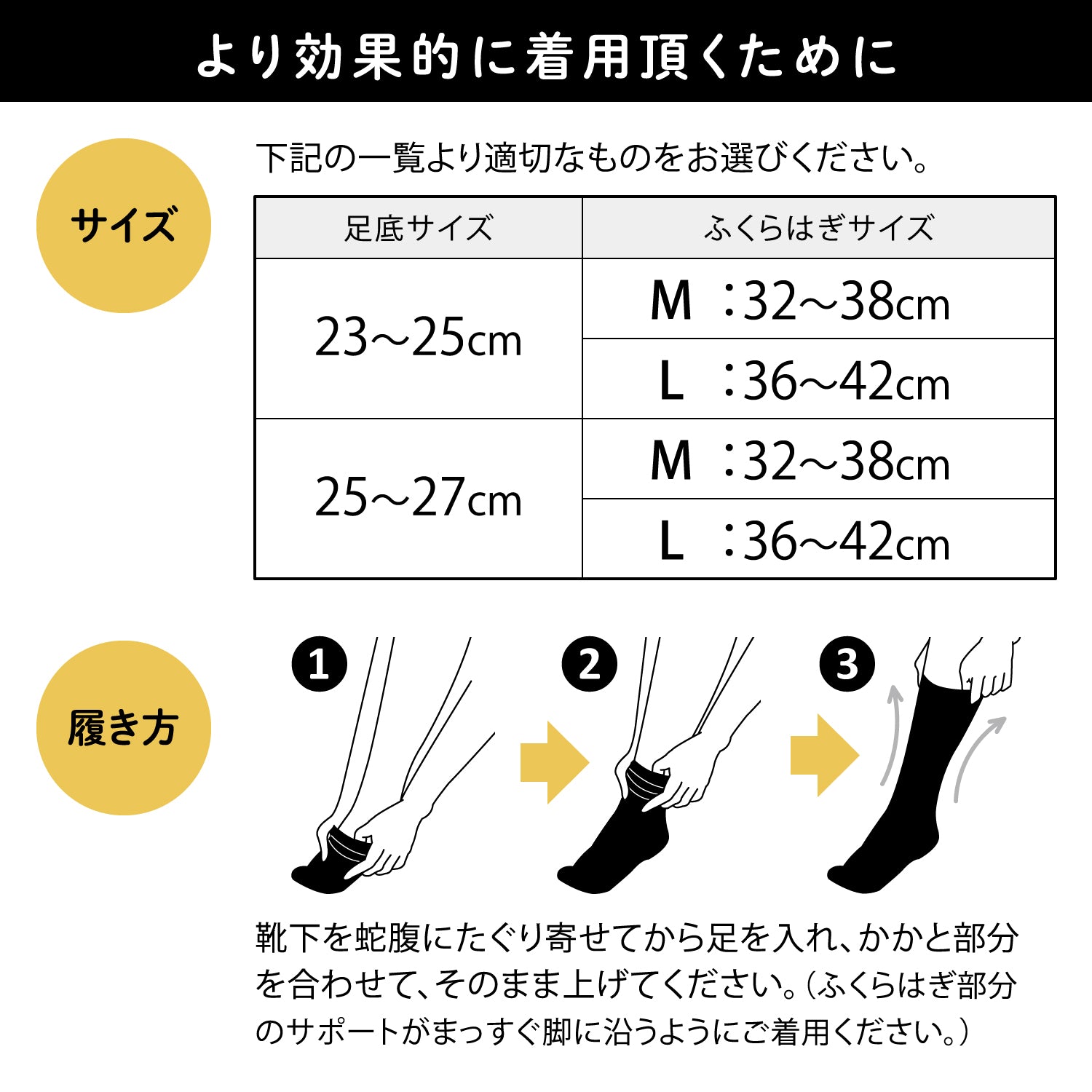 らく圧】着圧ハイソックス 23-25cm – SUKENO｜靴下の助野