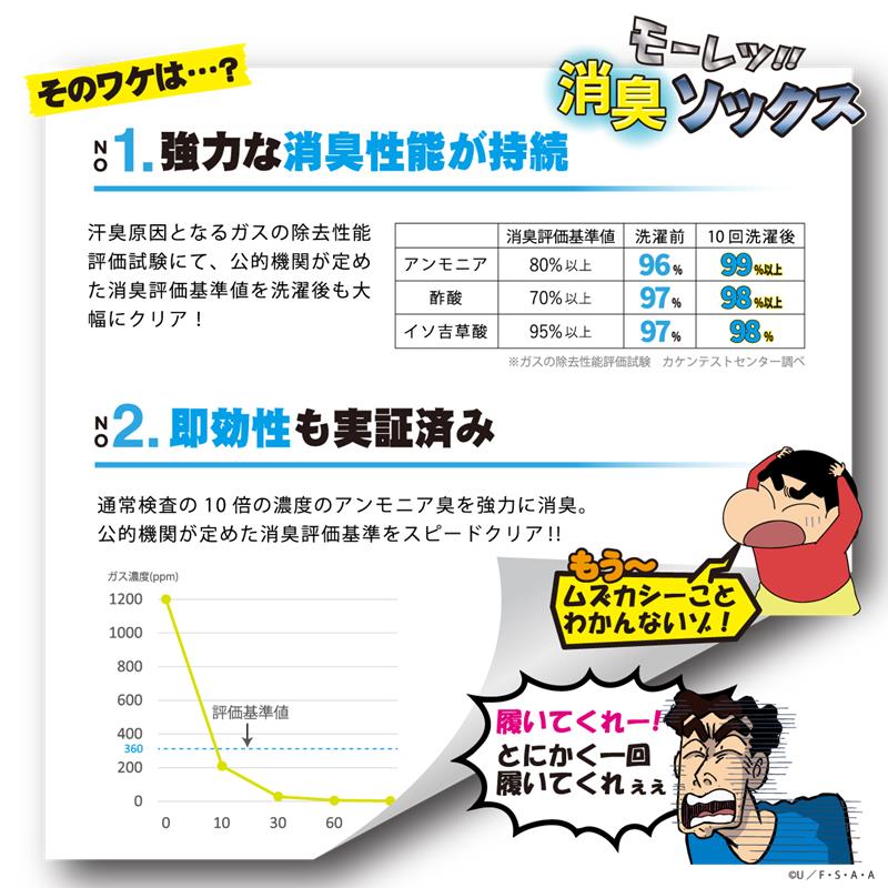 【"野原ひろし"コラボ】ボーダースニーカー丈ソックス